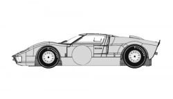 BRM 1/24, Ford GT40 Mk.II, Bausatz 'White Kit'