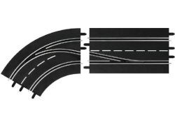 Carrera Digital 132/124, Spurwechselkurve (2-teilig) 30362