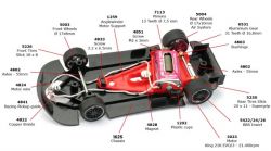 NSR 1/32, Corvette C8.R GT3, Test Car Red, 0396AW