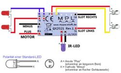 MPL, Digital Decoder QX2021 (Rev.3), mit  Diode und LED's