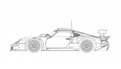 RevoSlot 1/32, Porsche 911 GT1, Bausatz 'White Kit', RS0065