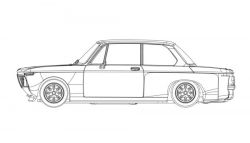 RevoSlot 1/32, BMW 2002, White Kit Typ A, RS0160A