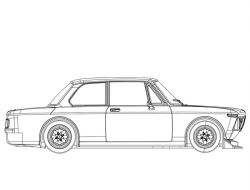 RevoSlot 1/32, BMW 2002, White Kit Typ B, RS0160B