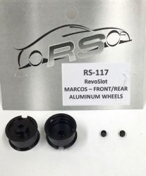 RevoSlot, Alu-Felgen 16.5 x 9.3mm (schwarz), 2 Stk., RS117