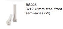 RevoSlot, Achsen (Stahl) kurz, Ø3 x 12.75mm, 2 Stk., RS225