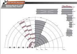 Scaleauto, Kurve Radius 5, (22.5°), 1 Stk., SC-10015