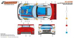 Scaleauto 1/32, Mercedes-AMG GT3, Nr.888, Bausatz, SC-6277RD