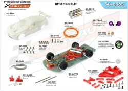 Scaleauto 1/32, M8 GTLM, Bausatz 'White Kit',  SC-6365