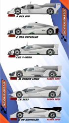 Scaleauto 1/32, G-99 Hypercar, Bausatz 'White Kit', SC-6381