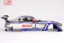 Scaleauto 1/24, Karosserie SLS GT3, Nr.3, lackiert