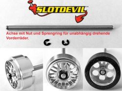 Slotdevil, Achse fr Einzelradmontage 2.38 x 60mm, 1 Stk.