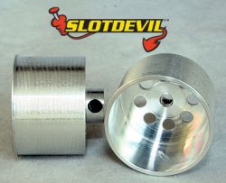 Slotdevil, Alu-Lochfelge, 2 Stk., 21 x 15 mm, Flansch auen