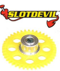 Slotdevil, Spurzahnrad 41z, (21.4mm), gelb, 1 Stk.