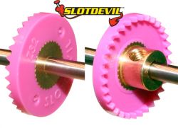 Slotdevil, Kronzahnrad 32z, (17.9mm), pink, 1 Stk.