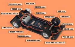 Slot.it 1/32, Chaparral 2E, Bausatzmodell (unlackiert)