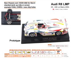 Slot.it 1/32, Audi R8 LMP, Nr.3, Le Mans 2001, CA33D