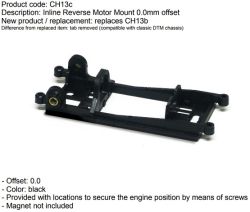 Slot.it, Motorhalter Offset 0.0mm, Inliner,  CH13c