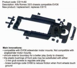 Slot.it, Chassis EVO-6 für McLaren M8D, 1 Stk.