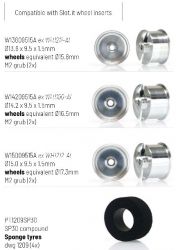 Slot.it, Moosgummi-Reifen SP25, 19.5x10x11.5(i), 4 Stk.