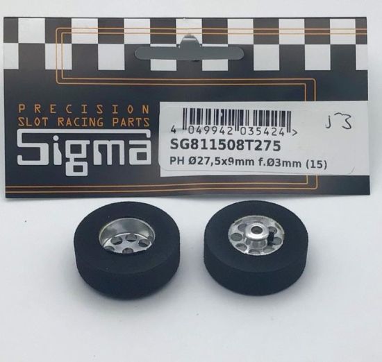 Sigma, Ø27.5 x 9mm, Komplettrad vorne, 2 Stk., (Felge Ø15mm)