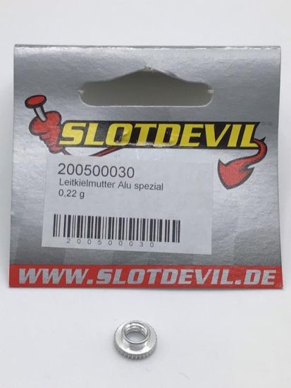 Slotdevil,  Leitkielmutter M5, Aluminium spezial