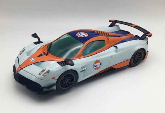 Scalextric Voiture Pagani Huayra BC Roadster Gulf Edition C4335