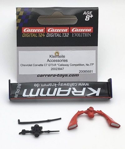 Carrera 1/24, Kleinteile f. Corvette C7 GT3-R, 85681