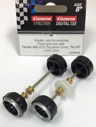 Carrera 1/32, Achsset für Ferrari 488 GT3, 89946