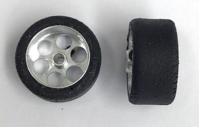 NSR, Alu-Felgen (vo.) m. geschliffenen Reifen 17x8mm, 2 Stk.