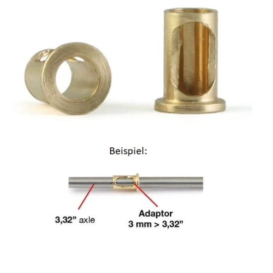 BRM, Reduzierhülse von Ø3 auf 2.38mm, 2 Stk., S-141