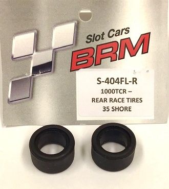 BRM 1/24, Reifen hinten flach, 35 Shore, 2 Stk., S-404FLR