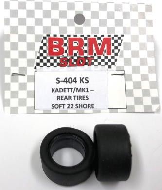 BRM 1/24, Reifen hinten, 22 Shore, soft, 2 Stk., S-404KS