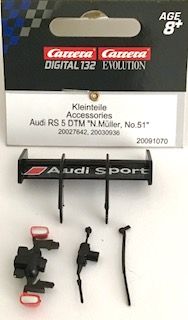 Carrera 1/32, Kleinteile fr Audi RS5 DTM, Nr.51, 91070