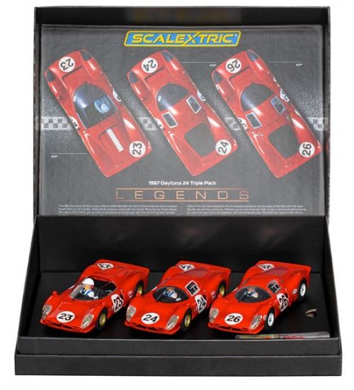 Scalextric 1/32, 1967 Daytona 24 Triple Pack, C4391A