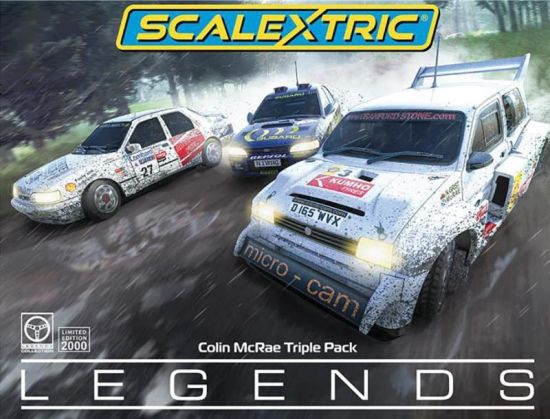 Scalextric 1/32, Triple Car Pack - Colin McRae, C4612A