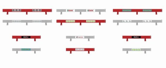 Scalextric, Leitplanken (lang + kurz), 12 Stk.