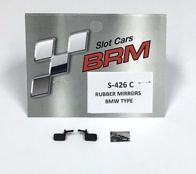 BRM 1/24, Außenspiegel (Gummi) für A112 Abarth