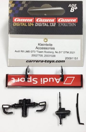 Carrera 1/32, Kleinteile fr Audi R8 LMS, 91151