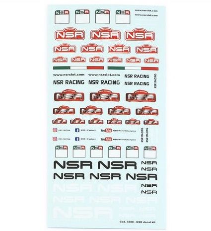 NSR, Decal-Bogen