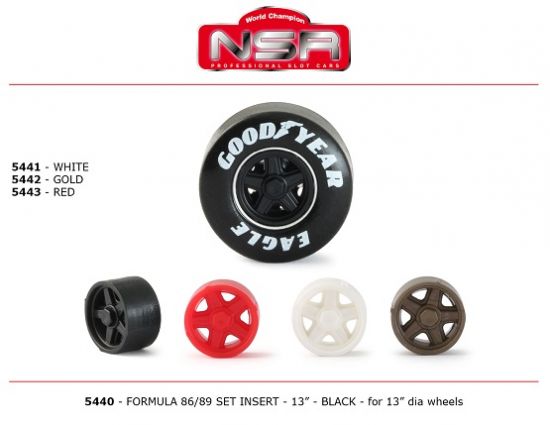 NSR, Formula 86/89, Felgeneinsätze (gold), 4 Stk.