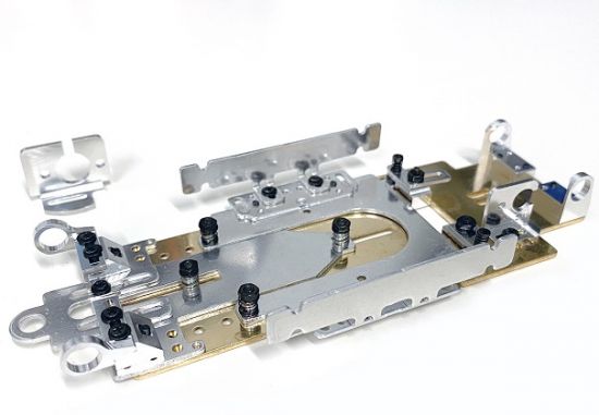 Plafit 1/24, Chassis Super24 mit Grundplatte Messing 106.5mm