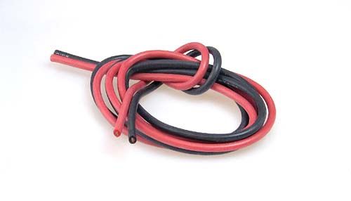 Plafit, Motorkabel 'Racing' 2mm, rot + schwarz, je 45cm