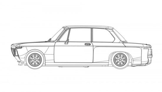 RevoSlot 1/32, BMW 2002, White Kit Typ A, RS0160A