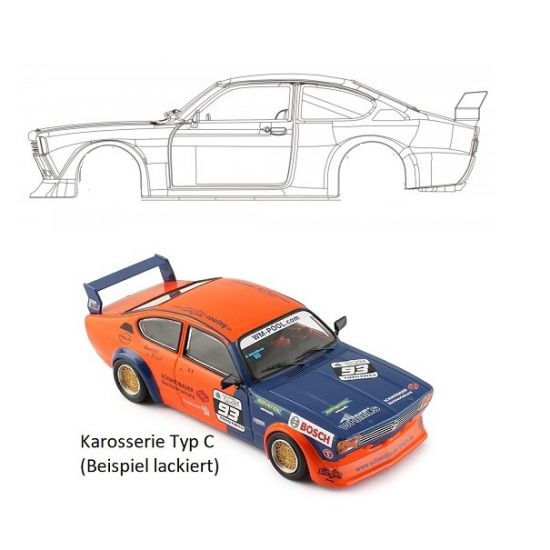 RevoSlot, Karosseriebausatz unlackiert, Kadett Typ C, RS330C