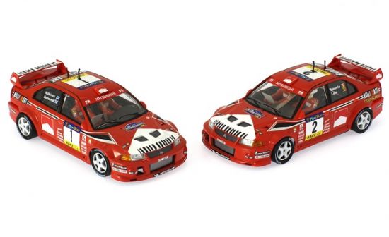 Scaleauto 1/32, Mitsubishi Lancer Evo VI, Nr.1 + 2, SC-6317