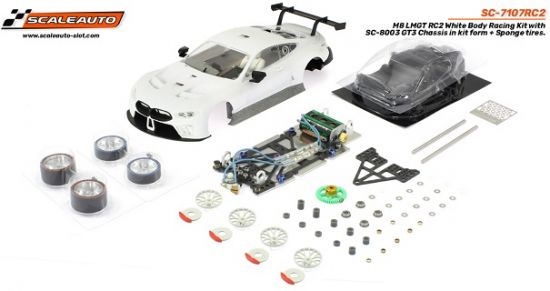 Scaleauto 1/24, M8 GTLM, Bausatz 'White Kit', SC-7107RC2