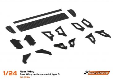 Scaleauto 1/24, Spoilerset Carbon Universal (69.5 x 13 mm)