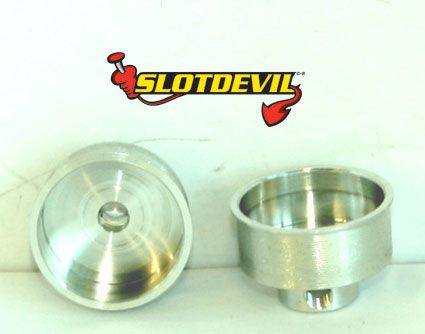 Slotdevil, Alu-Tpfchenfelge, 2 Stk., 15 x  6 mm