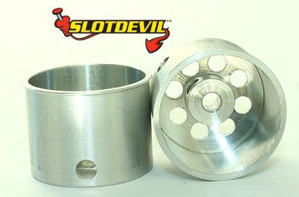 Slotdevil, Alu-Lochfelge, 2 Stk., 20 x 15 mm