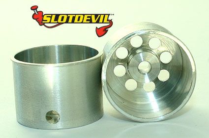 Slotdevil, Alu-Lochfelge, 2 Stk., 21 x 15 mm, Flansch innen